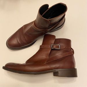 Joan &David brown Leather Boot Made in Italy W9